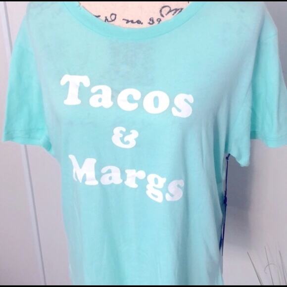 NWT! Wildfox "Tacos & Margs" graphic T-shirt Size Medium - Picture 2 of 5